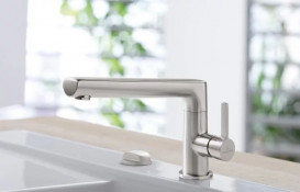 Змішувач для кухні Villeroy & Boch Sorano одноважільний суцільна нержавіюча сталь 926600LC