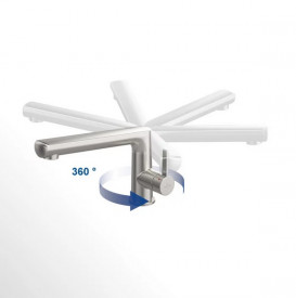 Смеситель для кухни Villeroy & Boch Sorano Shower с выдвижной лейкой сплошная нержавеющая сталь 926800LC