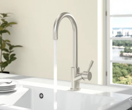 Змішувач для кухні Villeroy & Boch Umbrella одноважільний суцільна нержавіюча сталь 925300LC