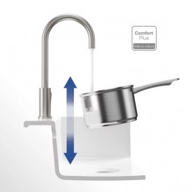 Змішувач для кухні Villeroy & Boch Umbrella одноважільний суцільна нержавіюча сталь 925300LC