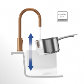 Змішувач для кухні Villeroy & Boch Umbrella Flex з висувною лійкою бронза 92540004