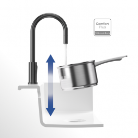 Смеситель для кухни Villeroy & Boch Umbrella Flex с выдвижной лейкой антрацит 92540005