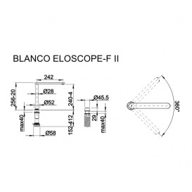 Смеситель для кухни выдвижной Blanco ELOSCOPE-F II хром 516672