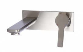 Смеситель для раковины однорычажный настенный скрытый Grohe коллекция Lineare суперсталь 19409DC1