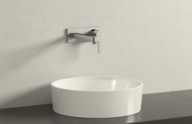 Змішувач для раковини одноважеля настінний прихований Grohe колекція Lineare суперсталь 23444DC1