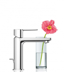 Змішувач для раковини одноважеля з донним клапаном Grohe колекція Lineare хром 32114001