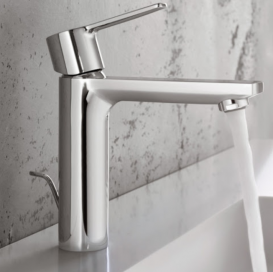 Змішувач для раковини одноважеля з донним клапаном Grohe колекція Lineare хром 32114001