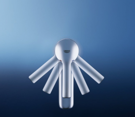 Смеситель для раковины однорычажный с донным клапаном Grohe коллекция Lineare хром 23106001