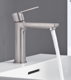 Смеситель для раковины однорычажный с донным клапаном Grohe коллекция Lineare суперсталь 23106DC1