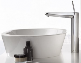 Змішувач для раковини одноважеля Grohe Eurodisc Joy з високим виливом хром 23428000
