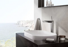 Змішувач для раковини одноважеля Grohe Eurodisc Joy з високим виливом хром 23428000