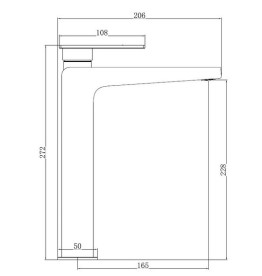 Змішувач для раковини Аквародос Cuba одноважільний чорний матовий АР000110463