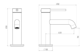 Змішувач для раковини Аквародос Madrid одноважільний золото АР000110510