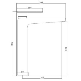Смеситель для раковины Аквародос Modena однорычажный золото АР000110528