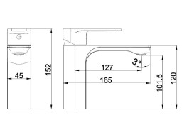 Смеситель для раковины Аквародос Modena однорычажный gun metal АР000083245