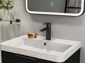 Смеситель для раковины Аквародос Valencia однорычажный черный матовый АР000110466