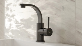 Смеситель для раковины Besco Decco II однорычажный оружейный металл BU-DII-GR