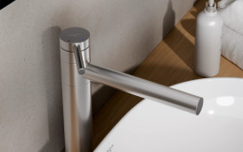 Смеситель для раковины Besco Zea I однорычажный матовый никель BU-ZI-NS