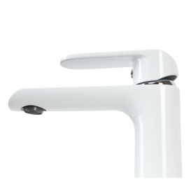 Змішувач для раковини Devit Iven одноважільний латунь білий/хром 43111141W