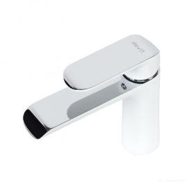 Змішувач для раковини Devit Iven одноважільний латунь білий/хром 43111141W