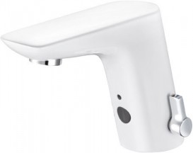 Смеситель для раковины электронный Kludi Balance белый 5220091