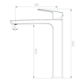 Смеситель для раковины Imprese Grafiky врезной хром ZMK061901011