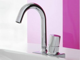 Смеситель для раковины Fima Carlo Frattini Fluid с донным клапаном хром F3851CR