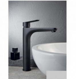 Смеситель для раковины Fiore Kevon однорычажный с донным клапаном черный матовый 81NN811901