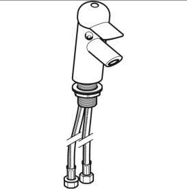 Смеситель для раковины Geberit Bambini однорычажный латунь синий/голубой 116.207.SX.1