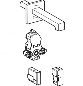 Змішувач для раковини Geberit Brenta електронний з термостатом живлення від мережі хром 116.277.21.1