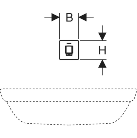 Змішувач для раковини Geberit Brenta живлення від мережі для функціонального блока прихованого монтажу латунь нерж сталь матовий 116.291.SN.1