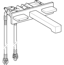 Смеситель для раковины Geberit ONE для монтажного элемента Geberit ONE латунь/цинковый сплав черный матовый 116.461.14.1