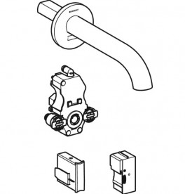 Смеситель для раковины Geberit Piave электронный с термостатом питание от сети хром 116.267.21.1