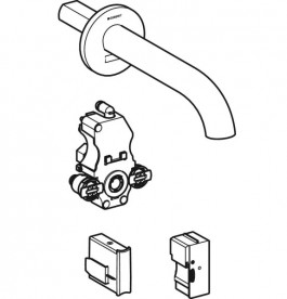 Змішувач для раковини Geberit Piave електронний з термостатом живлення від мережі хром 116.287.21.1