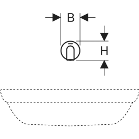 Змішувач для раковини Geberit Piave живлення від батарей для функціонального блоку прихованого монтажу латунь чорний матовий 116.264.14.1