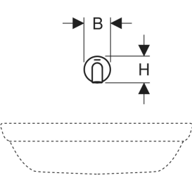 Смеситель для раковины Geberit Piave питание от генератора для функционального блока скрытого монтажа латунь черный матовый 116.265.14.1