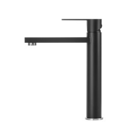 Смеситель для раковины Granado Berga alto однорычажный нержавеющая сталь черный gz0901A