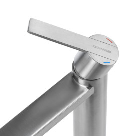 Змішувач для раковини Granado Berga alto одноважільний нержавіюча сталь gz0909A