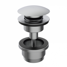 Смеситель для раковины GRB Axis однорычажный с донным клапаном нержавеющая сталь 74512743