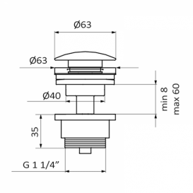 Смеситель для раковины GRB Clasica Retro с донным клапаном состаренная латунь 212799