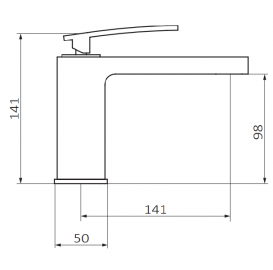 Смеситель для раковины GRB Despertar однорычажный хром 812100