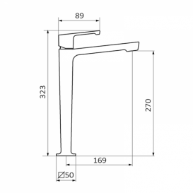 Смеситель для раковины GRB Jolie однорычажный белый 82540821