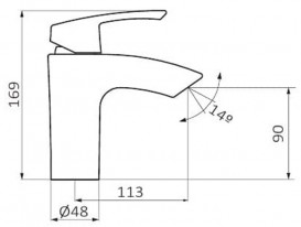 Змішувач для раковини GRB Premier одноважільний хром 50514500