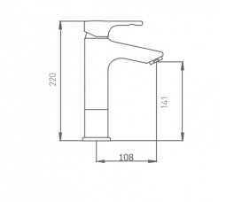 Змішувач для раковини GRB Tender змішувач латунь хром 40538400