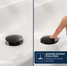 Смеситель для раковины Grohe Dice M-Size однорычажный с донным клапаном черный матовый 1018332430