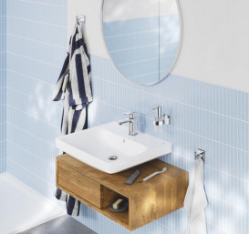 Смеситель для раковины Grohe Dice S-Size однорычажный с донным клапаном хром 1018560000