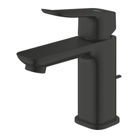 Змішувач для раковини Grohe Dice S-Size одноважільний із донним клапаном чорний матовий 1018562430
