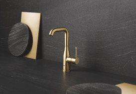 Змішувач для раковини Grohe Essence L-Size з донним клапаном холодний світанок матовий 24174GN1