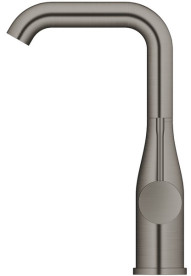 Смеситель для раковины Grohe Essence L-Size с донным клапаном темный графит матовый 24174AL1