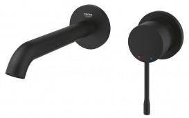 Змішувач для раковини Grohe Essence одноважільний настінний фантомний чорний 29192KF1